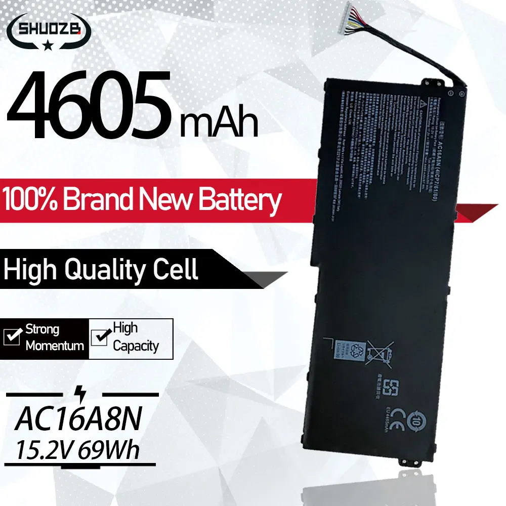 

AC16A8N Battery For Acer Aspire V NITRO VN7-793-738J VN7-793G-722D V17 V15 Nitro BE VN7-593G VN7-793G 73YP 78E3 VN7-793G-55TM