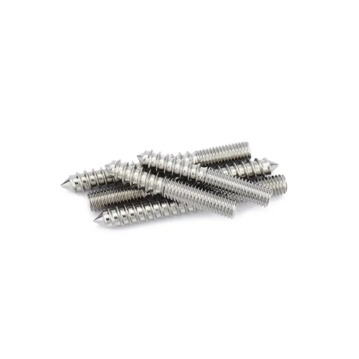 304 Stainless Steel Double Headed Self Tapping Screw/Hexagonal Staircase Sofa Furniture Screw/Pointed Tail Headless Fastener