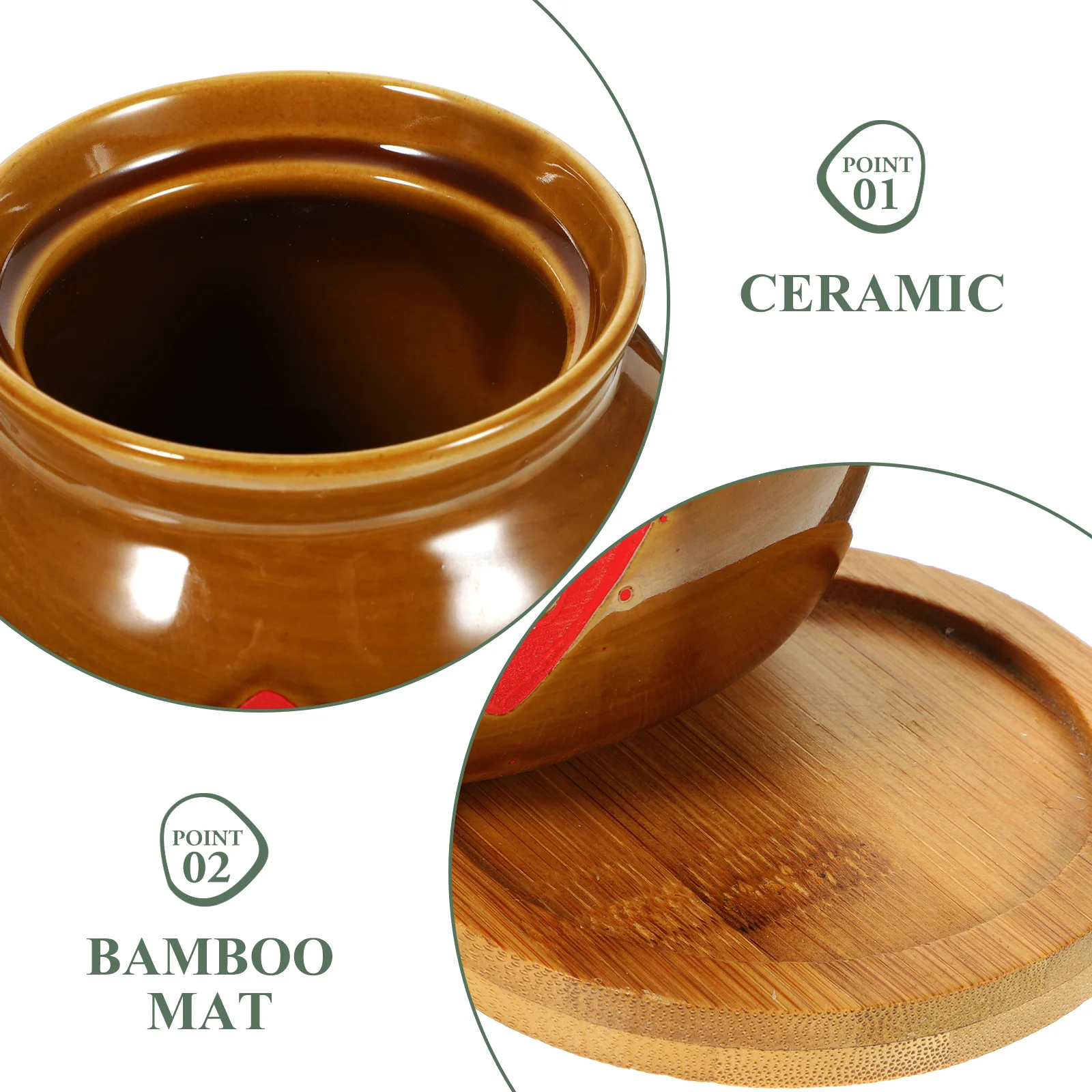 

Retro Stew Pot Ceramic Soup Bowls for Steaming Bird's Nest Lid Practical Easy to Clean Store Tableware Set