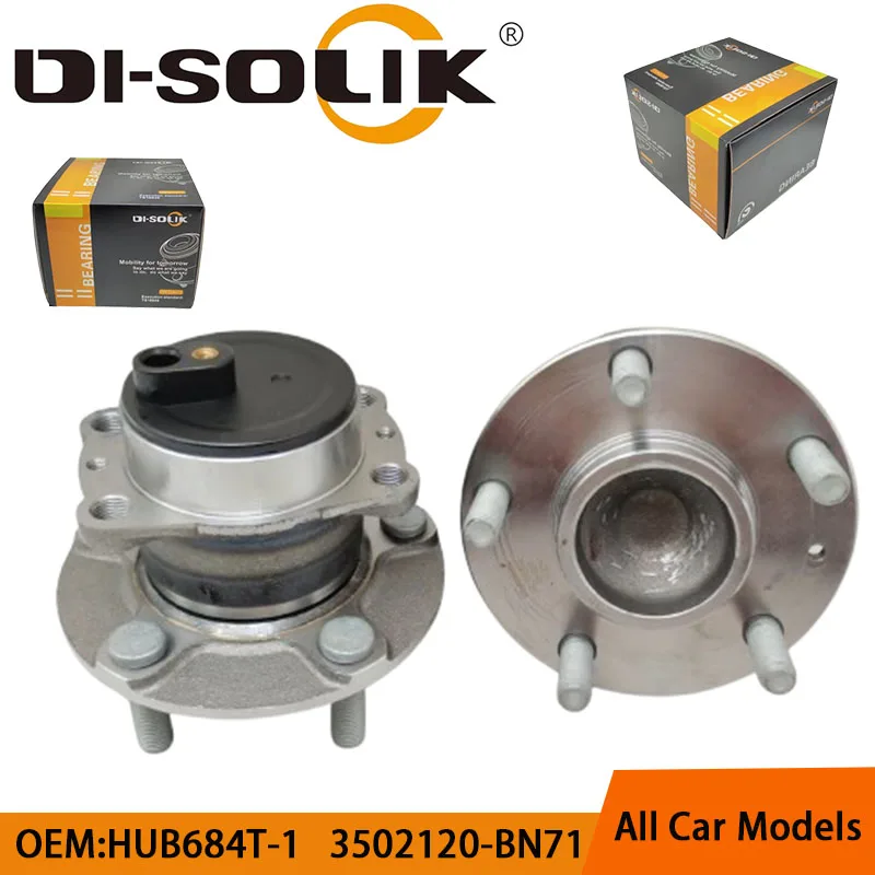 

DI-SOLIK Auto Car Parts Rear Wheel Hub Bearing Assembly 3502120-BN71 HUB684T-1 for Changan Eado New Energy 2015- Cubo De Rueda