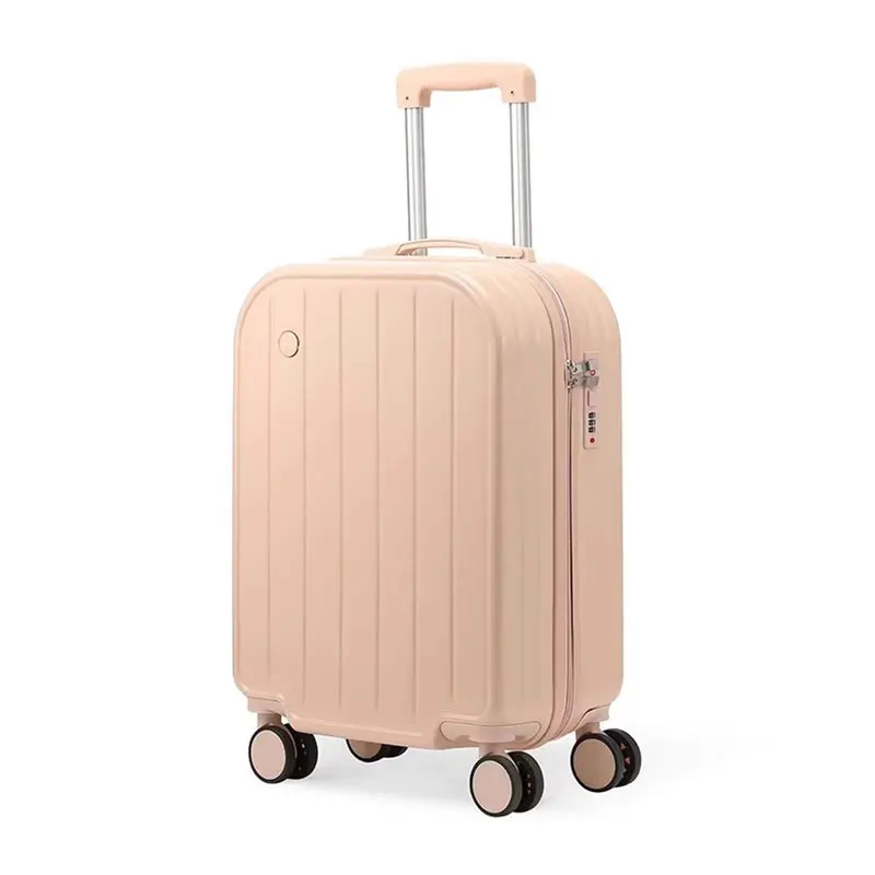 Lightweight New Carry on Suitcase Mute Universal Wheel Rolling Luggage Travel Suitcase with Cup Holder Trolley Case 20 Inch