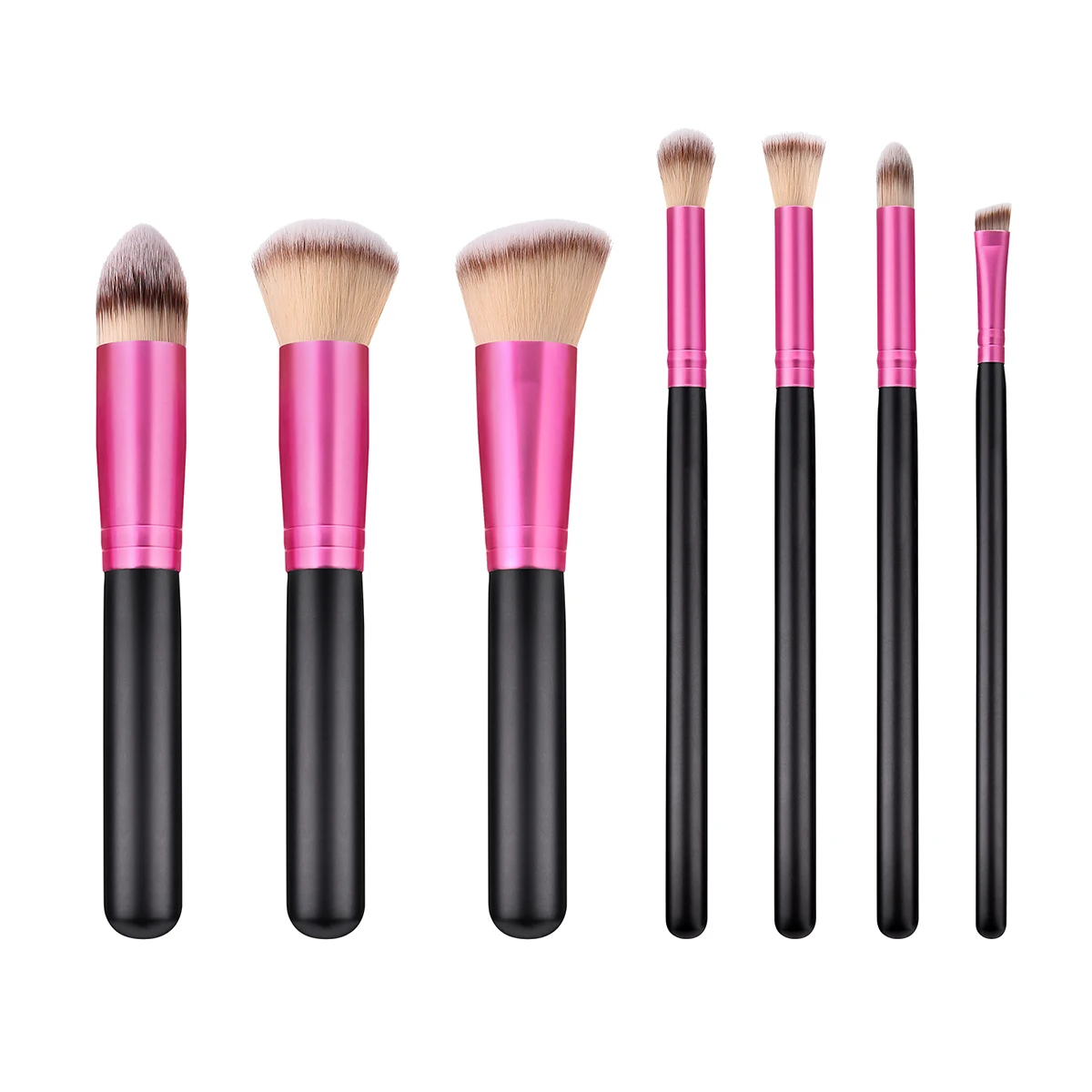 

7Pcs Cosmetics Brush Set Premium Makeup Brushes for Woman Smooth Application Natural Finish Ideal for Blush Powder Foundation