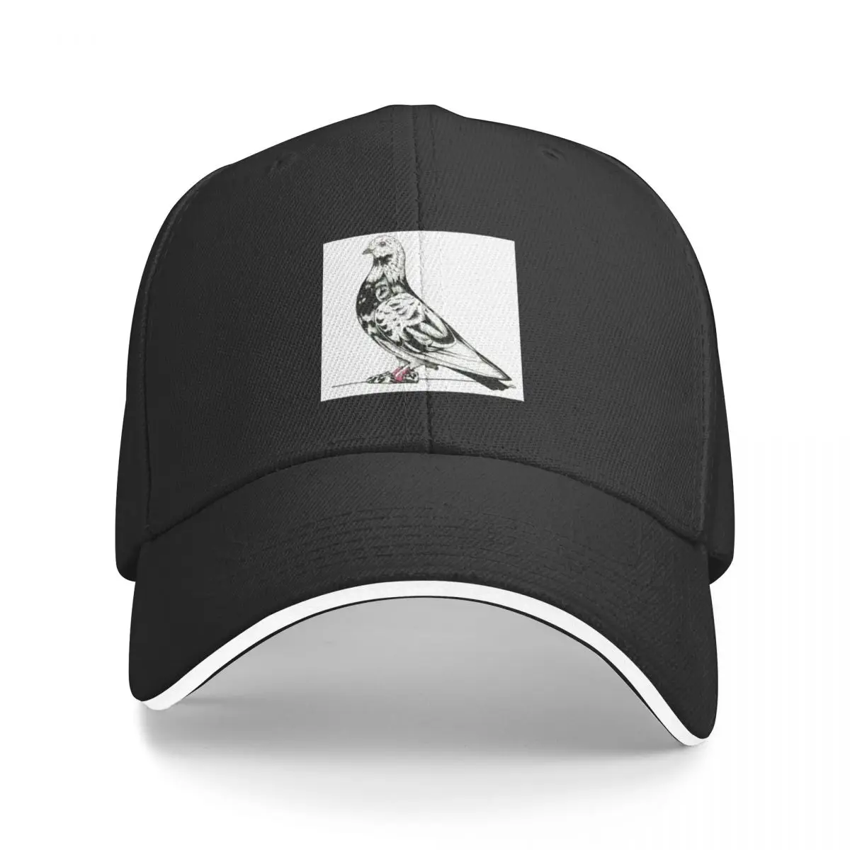 Parlor Roller Pigeon in Vintage Cow Print Cuties Baseball Cap Sports Cap Brand Man cap For Girls Men's