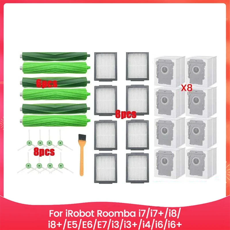 

Запасные части для Irobot Roomba I3 I3+ I7 I7+ I4 I4+ I5 I5+ J5 J5+J7 I2 I6 I6+I8 I8+/Plus E5 E6 E7 I & E & J Series