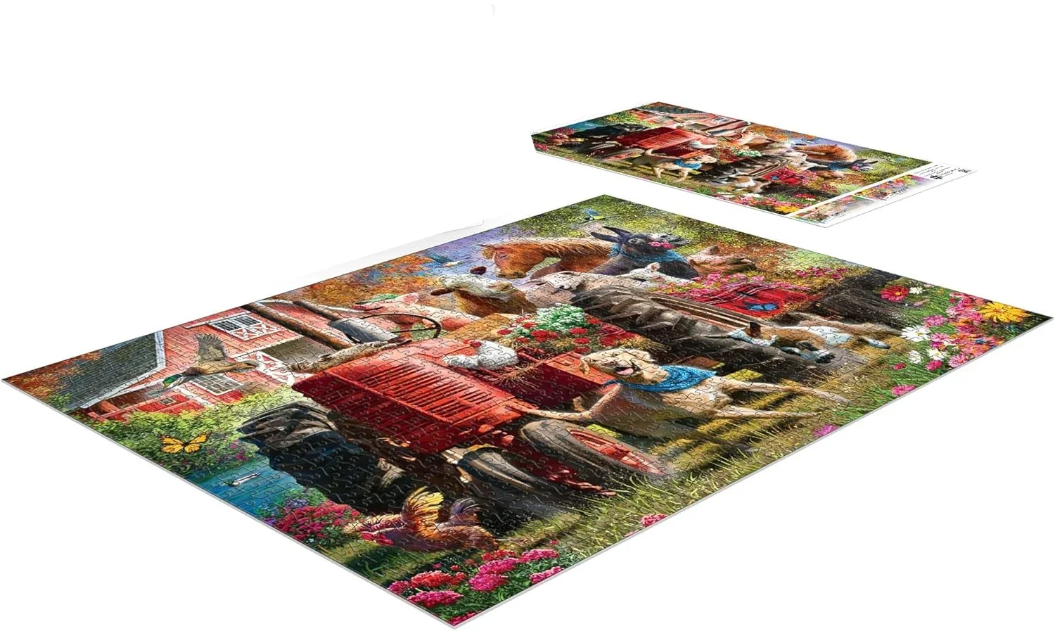 Houten puzzel Leuke tijden op de boerderij 120/300/500/520/1000/1314 stuks Legpuzzels Familie-activiteit Spelletjes voor gameroom Slaapkamer