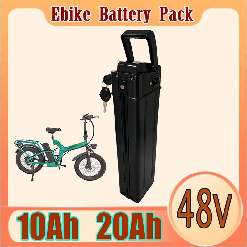 

48V 10AH/20AH Lithium Silver Fish Batterie For 350W 500W 750W 1000W Electric Bike Li-ion Battery Pack