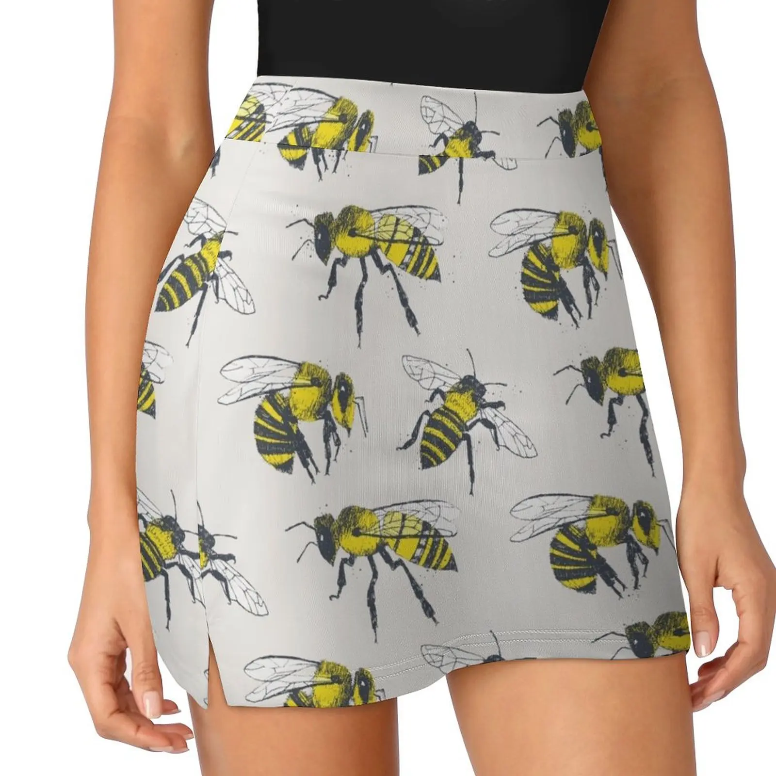 

Bees Mini Skirt skirt for woman new in external clothes