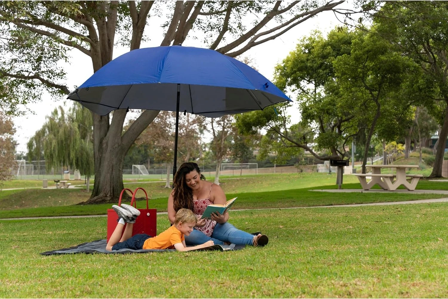 

XL UPF 50+ Umbrella Shelter for Sun and Rain Protection