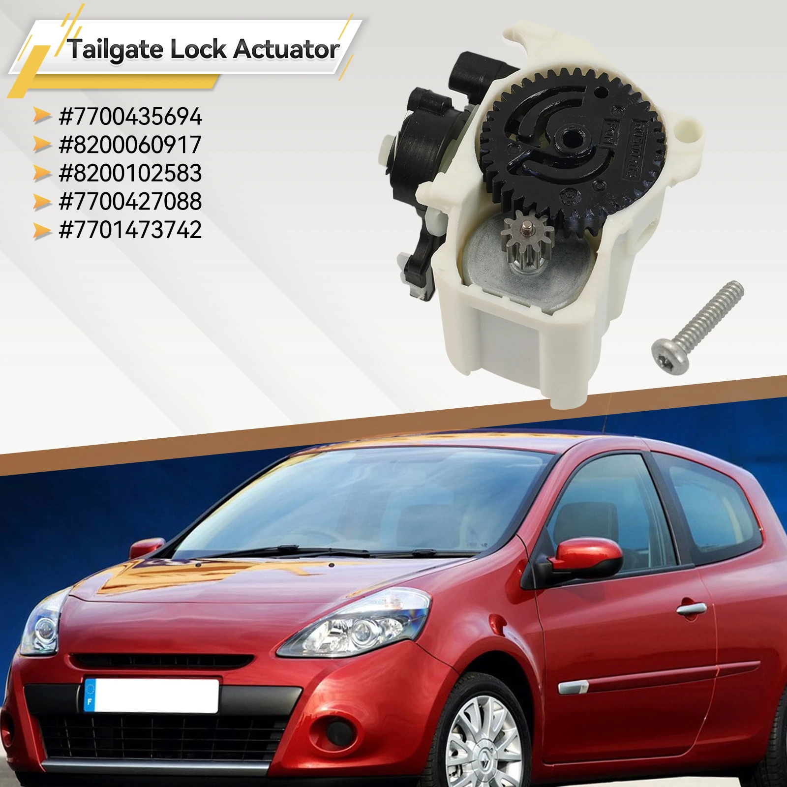 8200102583 For Renault Clio 2 3 Megane Scenic Twingo Car Trunk Central Door Lock Actuator Motor 7701473742 7700435694 8200060917