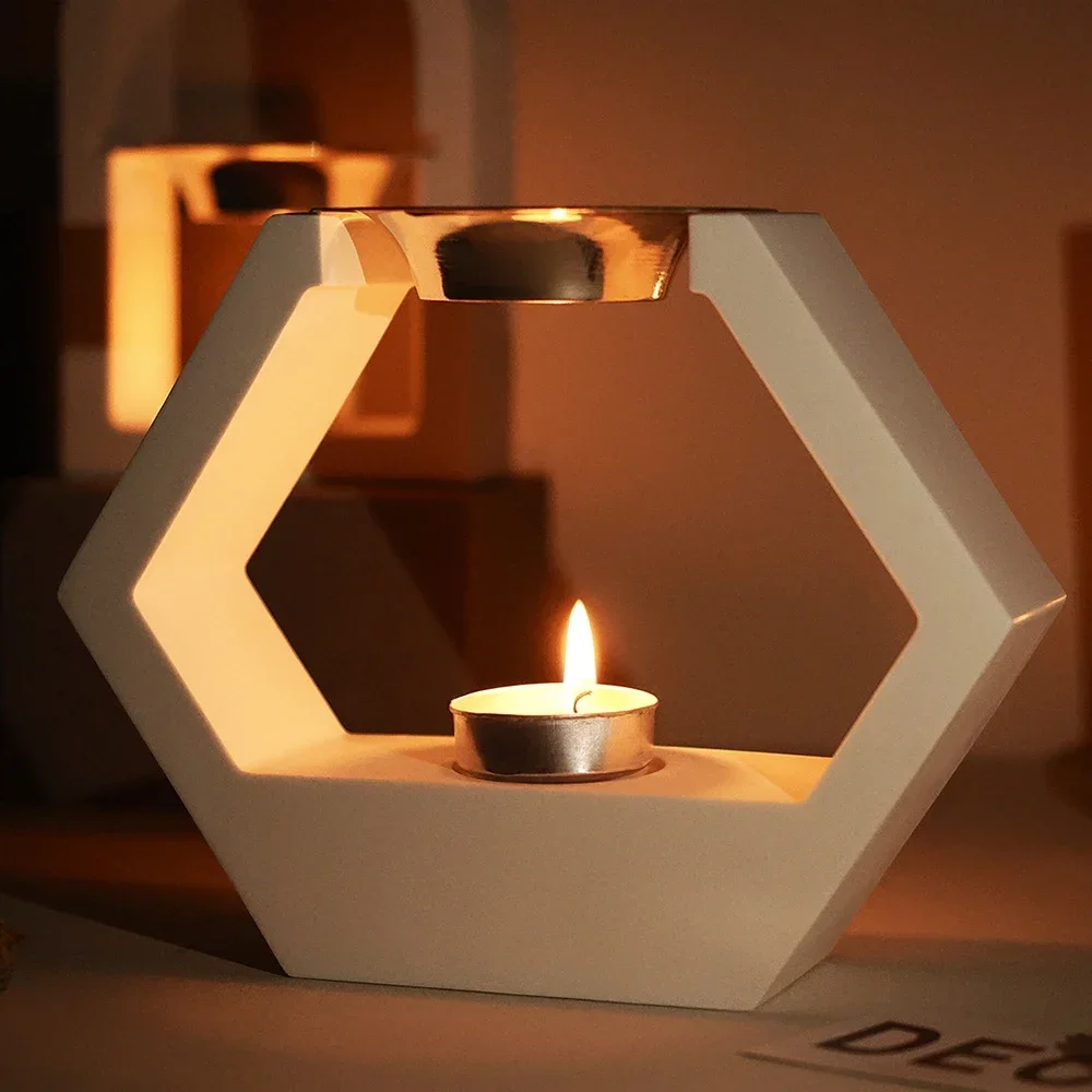 Essential Oil Candle Holder Silicone Resin Mold,DIY Aroma Diffuser Burner Molds,Multi-Purpose Reusable Art Mould for Home Decor
