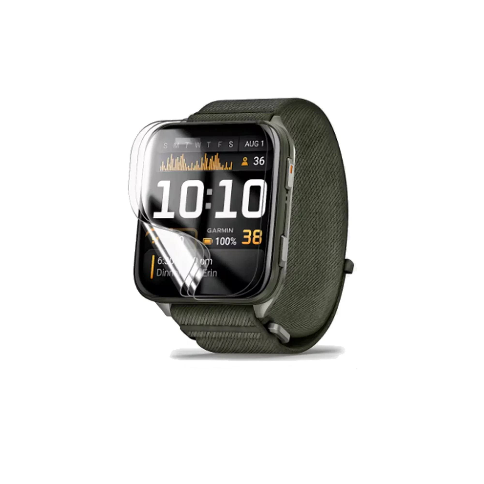 3PCS 5PCS Screen Protector Film For Garmin Venu X1 Clear / Anti Blue Light Soft TPU Hydrogel -Not Glass