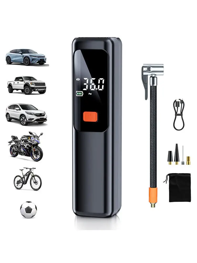 AliExpress NONE Portable Tire Inflator 150PSI Wireless Air Pump Mini Air Compressor For Motorcycle Car Bicycle Electric Ball Auto Accessories
