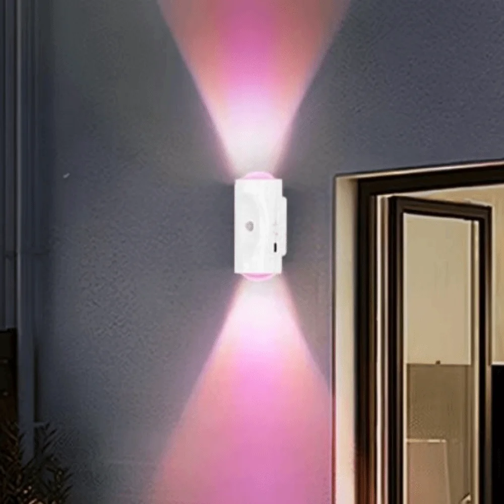 

Беспроводной сенсорный ночник, 3/7 цветов, меняющийся портативный настенный светодиодный светильник, USB перезаряжаемый датчик движения, RGB градиентный настенный светильник