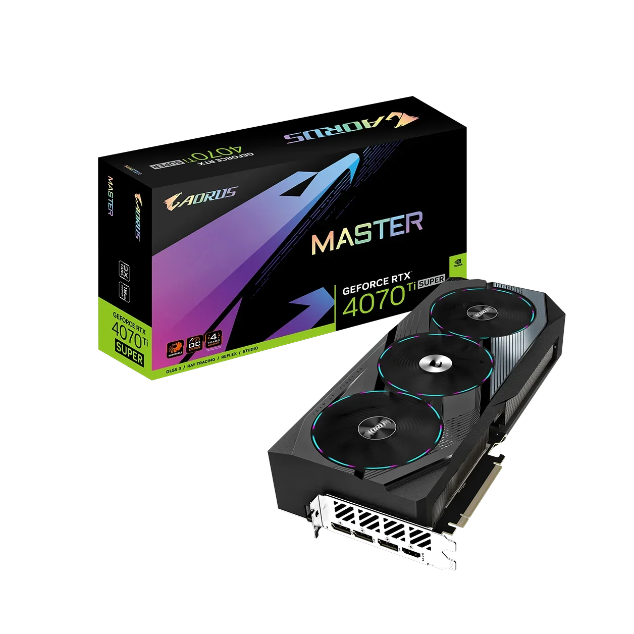 2024 New  AORUS RTX 4070 Ti SUPER 16G MASTER Gaming Video Cards Gaming GPU RTX 4070 Super