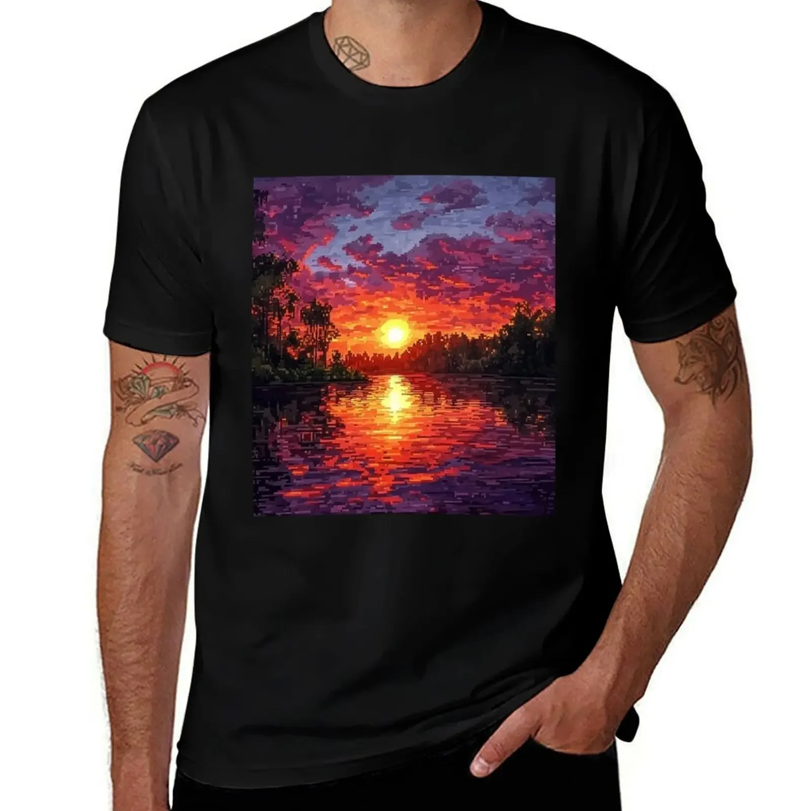 

Trendy Surreal Captivating Sunset For Modern Sunset Walls T-Shirt new edition blacks hippie clothes mens clothing