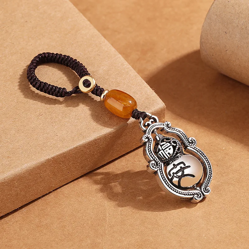 Retro Martial GuanYu Keychain For Men Jewelry Personality Dominant  Guardian Master Car Pendant Male Anniversary Gift image 3