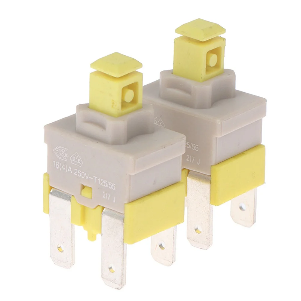 For E-Switch For PA512C Self-locking Switch Self-locking Mechanism 4pin Dishwasher Vacuum Power Button For Vacuum Cleaners