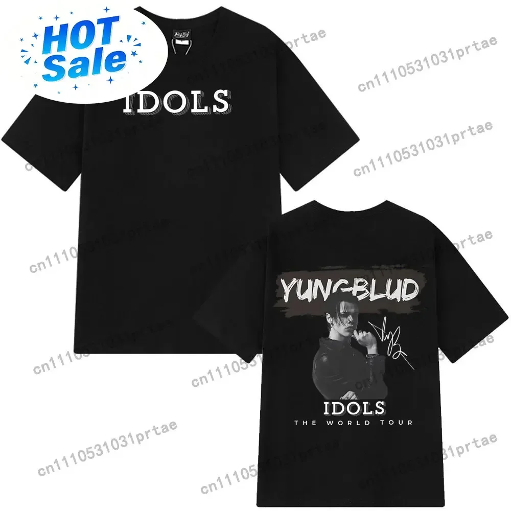 Yungblud 2025 World Tour New Idols Vintage T-Shirt Men Women Punk Rock T Shirts Short-sleeved Cotton Hip-hop Oversized T-shirts