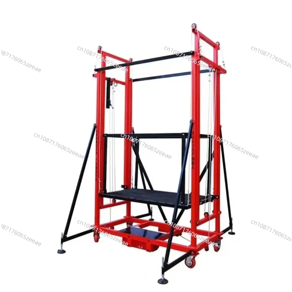 

Electric lifting scaffold mobile folding remote control ful automatic lifting platform indoor hoist Load capacity 600kg