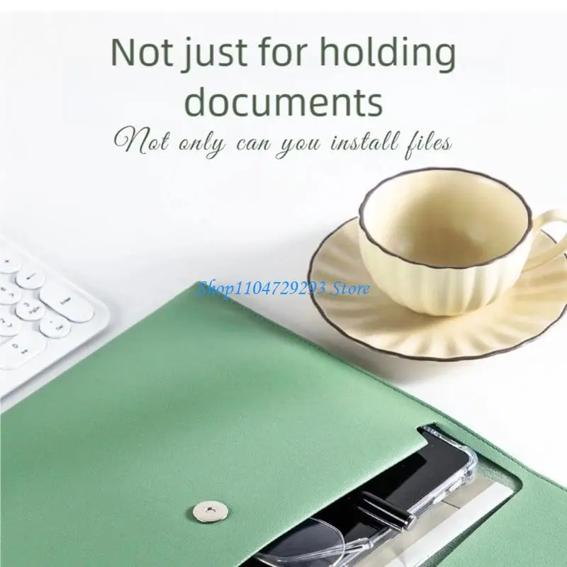 Y2GD Water Resistant Professional Portfolios Organizers Holds Various Sheets Leather Texture Suitable for Commuters Students