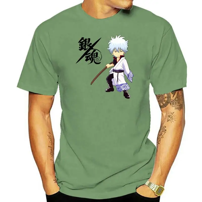 Fashion New Top Tees Tshirts Novelty O-Neck Tops Gintama Sakata Gintoki T-Shirt Anime Black Tops Kill Me Tee Cosplay 4 T-Shirt