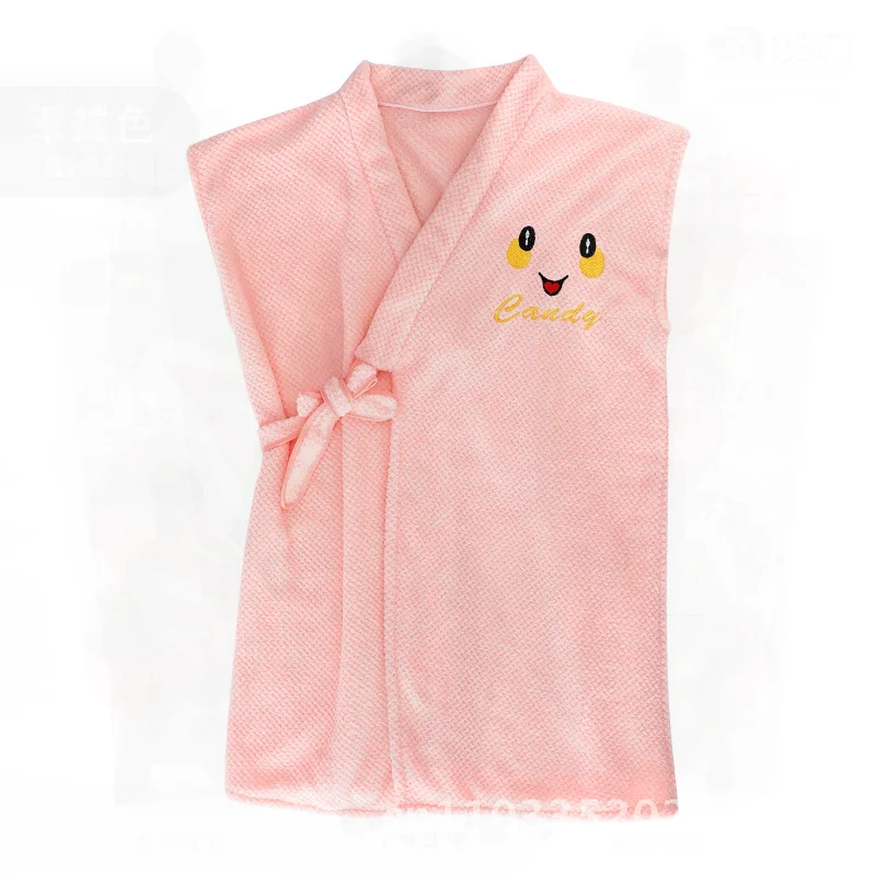 منشفة استحمام من القطن الخالص 2023 المرأة الخريف الشتاء التجفيف السريع الكبار البشكير المرجان الصوف ثوب النوم ألياف البوليستر السيدات #5