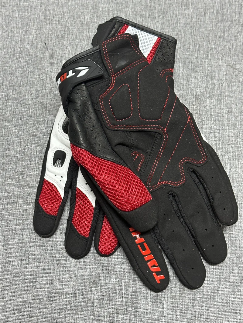 Frühling Herbst Atmungsaktive Leder Motorrad Handschuhe 391 390 Männer Outdoor Motocross Motorrad Reiten Handschuh Guantes Moto – Detail 24