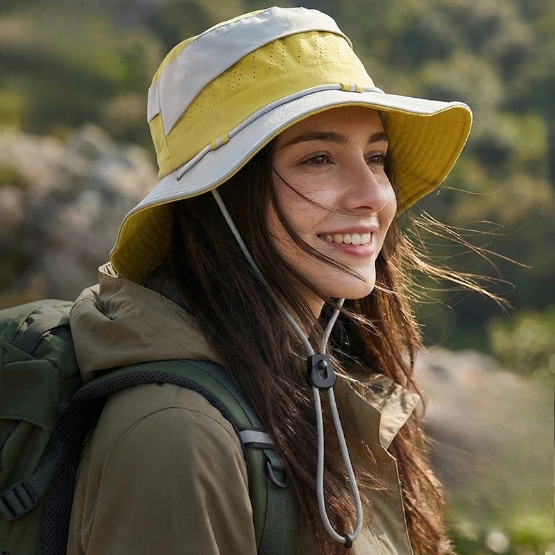 

Широкополая летняя панама для рыбалки с защитой от солнца и УФ-излучения