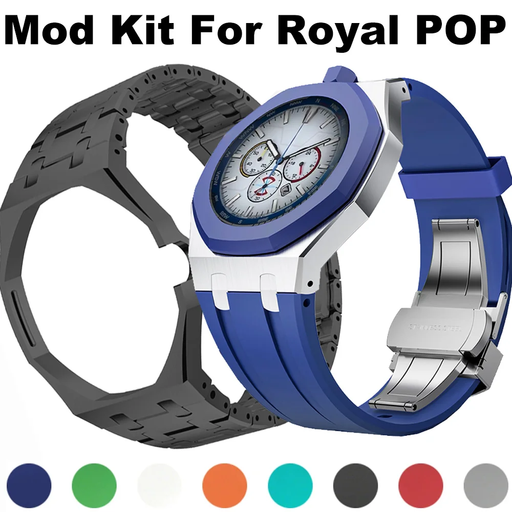 Luxury Mod Kit for Swatch X AP Royal POP Integrated Stainless Steel Case & Band Set Changer To Wristwatch Modification Kit 2026