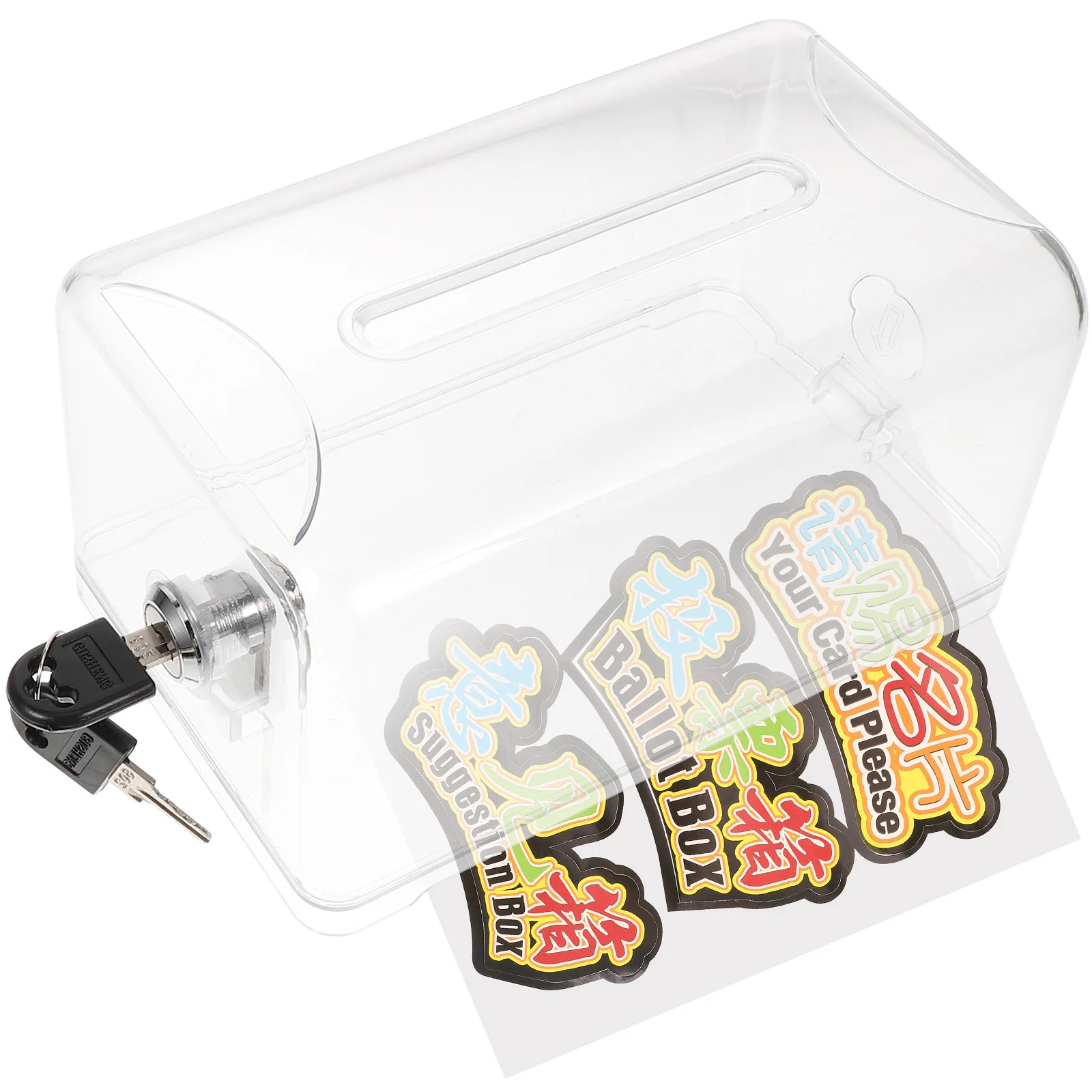 

Ballot Box Donation Boxes for Fundraising Suggestion Charity Business Card Please Acrylic
