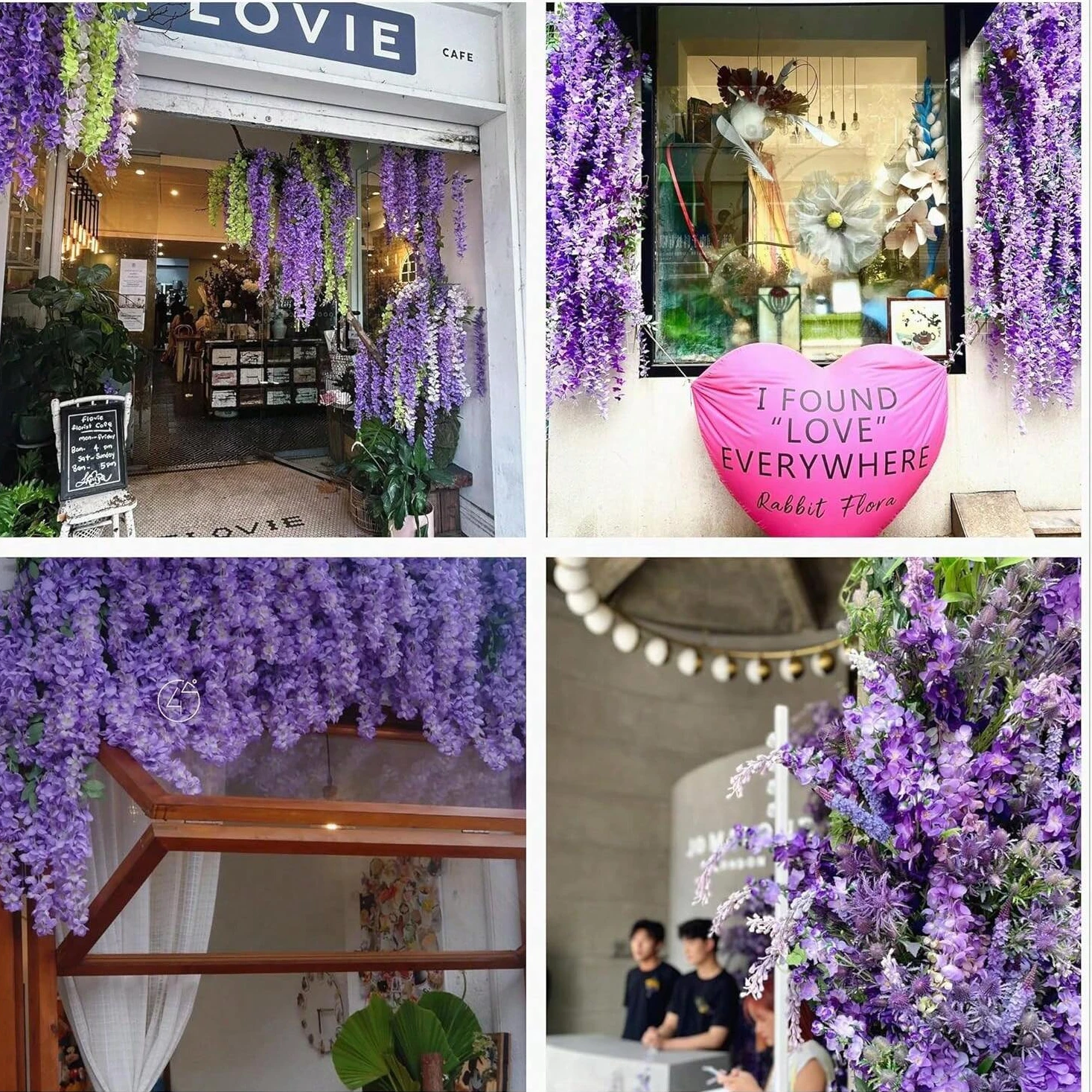 

1 Pc Artificial Flowers Rattan Home Room Table Wedding Festival Outdoor Garden Wall Yard Garland DIY Gifts Box Decora Accessory