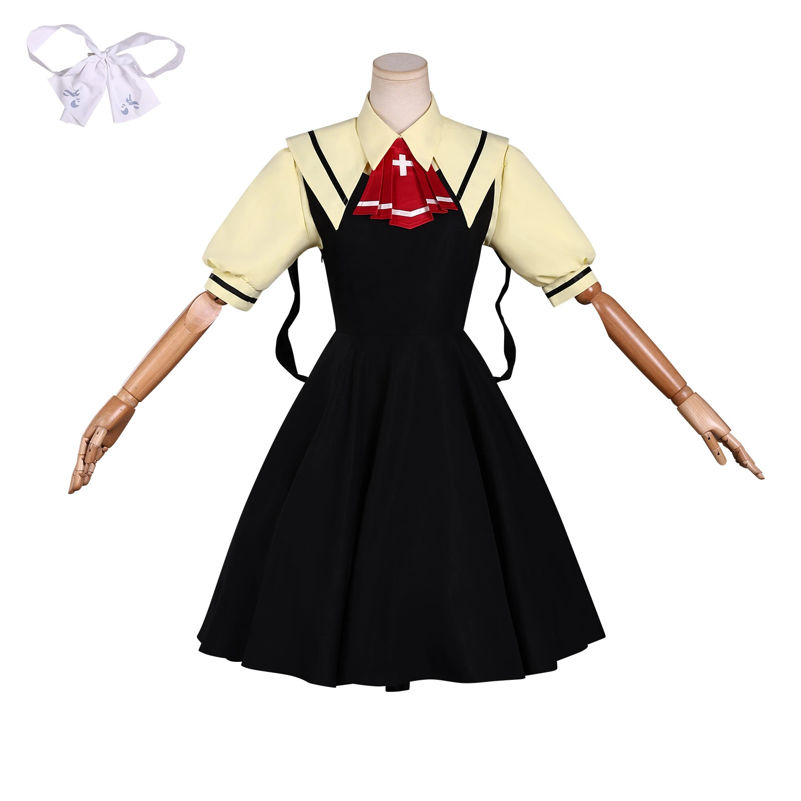 Kamio Misuzu Cosplay Costume Full Set, School Uniform Role Play Outfit for Women Halloween Party Cosplay Outfit