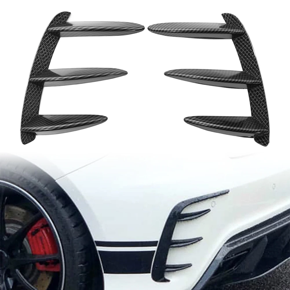 2Pcs Car Rear Bumper Splitter Spoiler Canard Air Vent Trim For Mercedes Benz W176 A200 A250 A45AMG 2013-2018