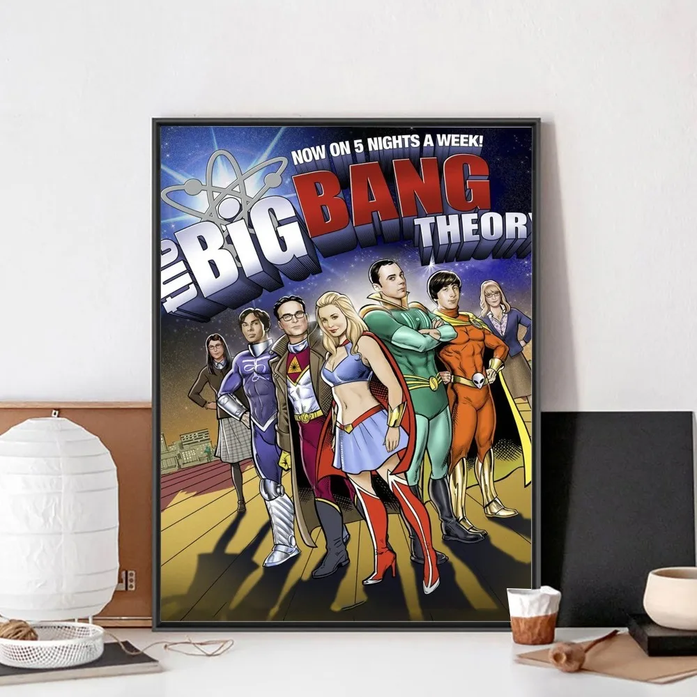 The Big Bang Theory Classic Tv No Framed Poster Kraft Club Bar Paper Vintage Poster Wall Art Painting Bedroom Study Stickers