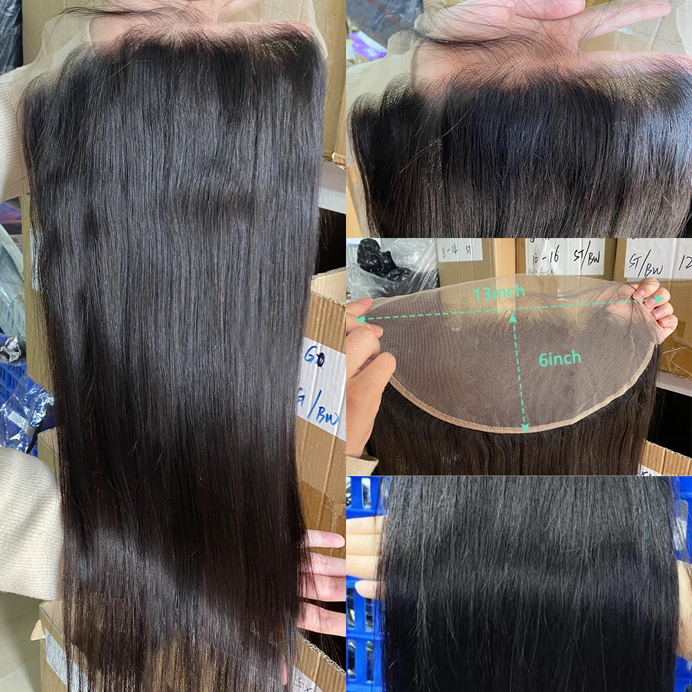 Straight 22 24 Inch Frontal 13x6 Only Lace Closure Human Hair 13x6 Ear To Ear Body Wave Frontal Lace Only 3-5 Days Delivery