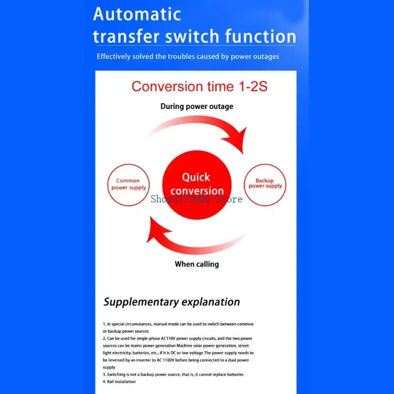  110V Automatic Transfer Switches Quickly Installation Energy Efficient Power