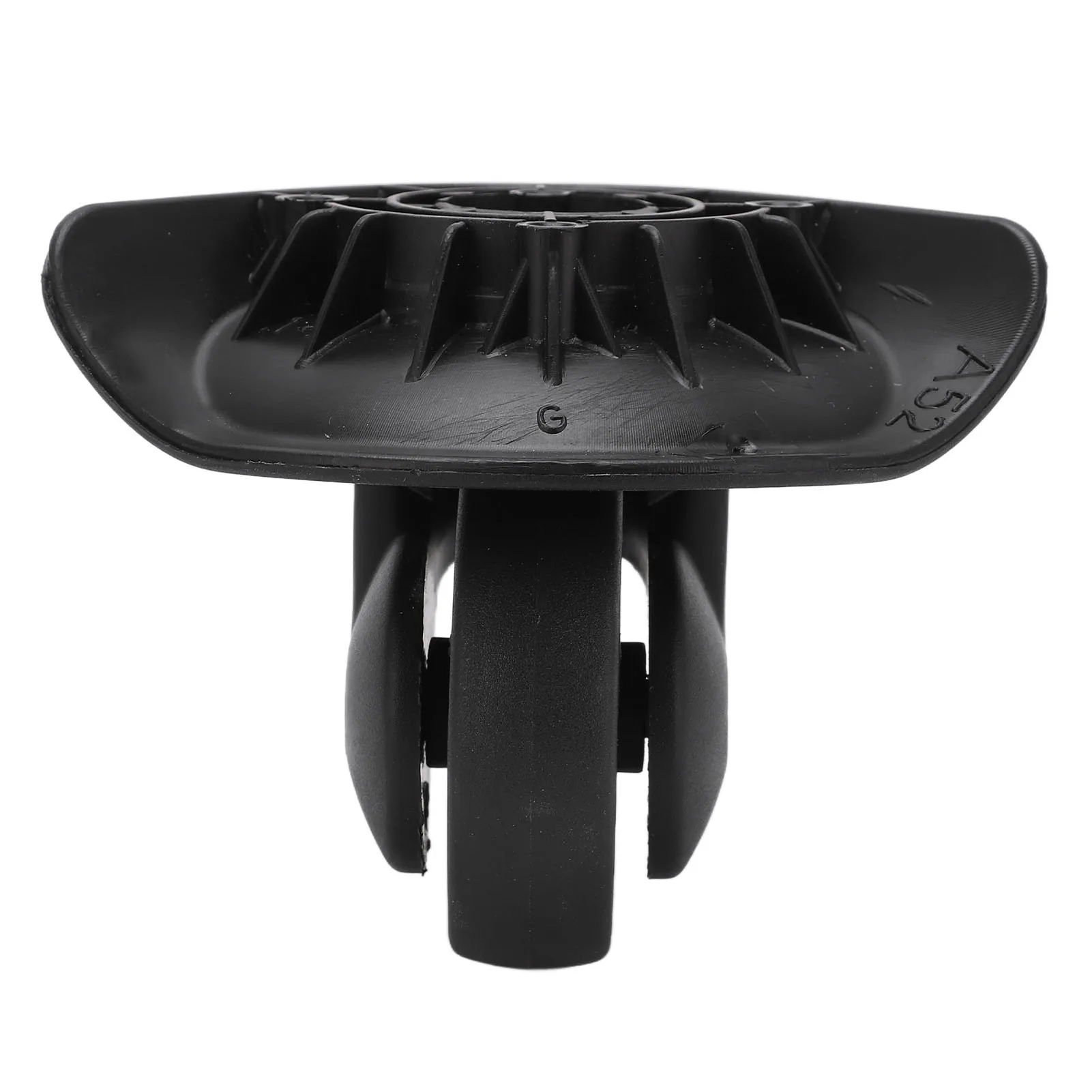 1 زوج عجلات دوارة للأمتعة كتم عجلات دوارة لاستبدال حقيبة سوداء A52 عجلات دوارة للأمتعة عجلة دوارة بلاستيكية