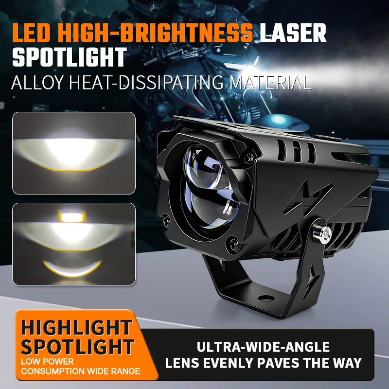 Integrated Auxiliary LED Light, External Cutting‑Line High‑Beam Road‑Laying Lamp for Waterbird ADV Motorcycle Electric Vehicle