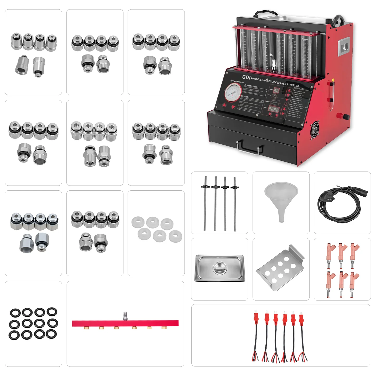Car Cleaning Device Ultrasonic Cleaner for Car Cylinder And Nozzle High-Pressure Testing Automobile Care Equipment