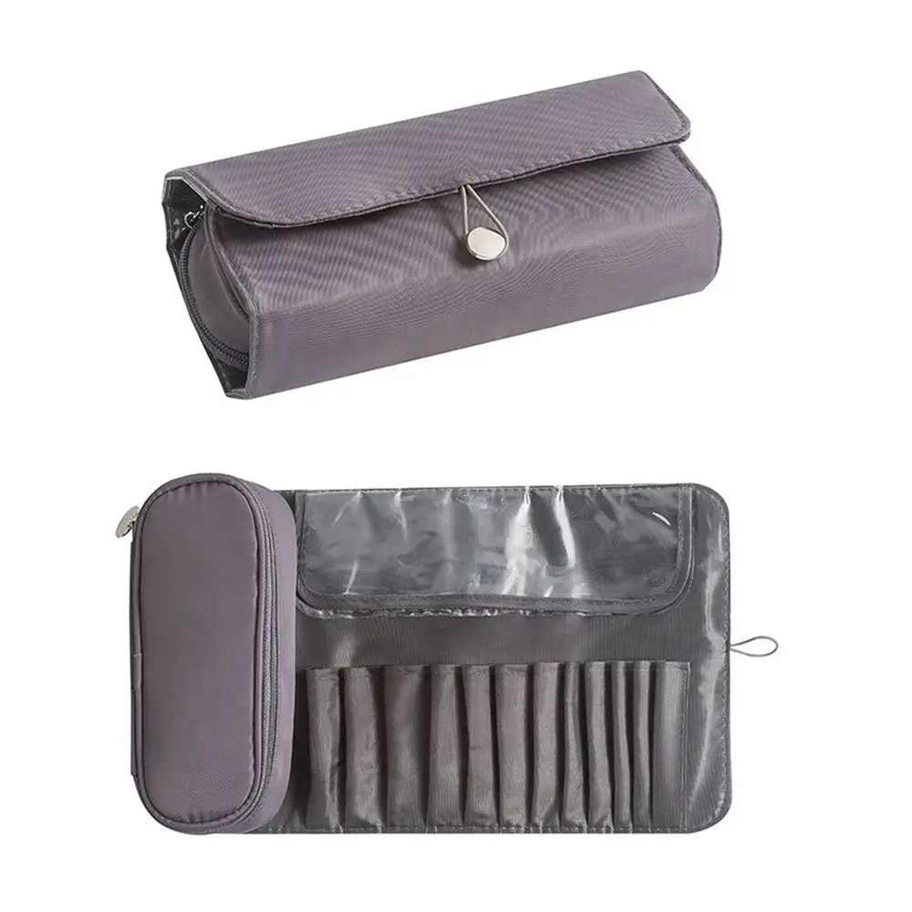 Waterproof Makeup Brush Bag Dust-proof Rolling Bags Cosmetic Storage Bag Portable Save Space Makeup Brush Holder Travel