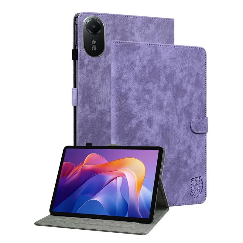 Luxury PU Leather Case For Xiaomi Poco Pad X1 8 7 6 5 Pro Redmi Pad 2 Pro SE Soft TPU Back Adjustable Stand Cover With Card Slot