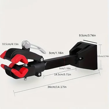 Fahrrad Wand Montiert Fahrrad Rack Park Rack Wand Montiert Mountainbike Rack Aluminium Legierung Clip Crash Pad Geladen 20 KG Halterung – Detail 3