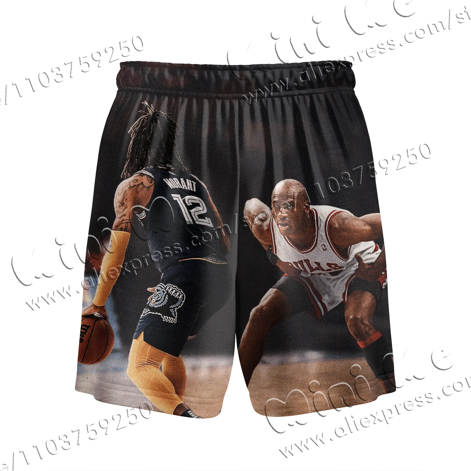 Basketball Jordan New Summer Basic Mesh Shorts Classic Printed Sports Shorts Men\'s Basketball Sports Beach Shorts 3D Printing