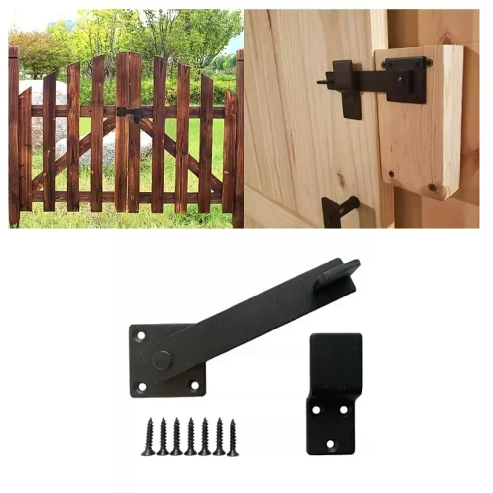 Heavy Duty For Outdoor Wooden Garden Gate Latch with Smooth Rotation for Reliable Fence Security and Daily Use