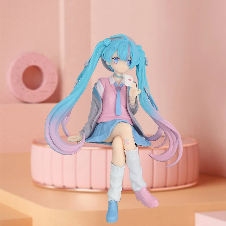 جديد هاتسون ميكو أنيمي الشكل الحب السترة موقف الجلوس البلاستيكية نموذج لجسم لعبة الديكور جمع الهدايا الأطفال هدية عيد ميلاد #2