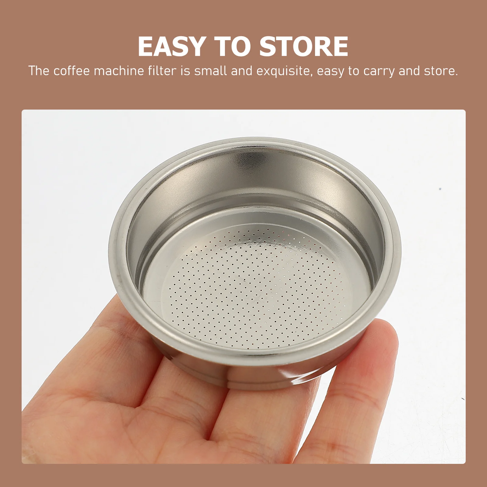 سلة فلتر إسبرسو من الفولاذ المقاوم للصدأ، مسحوق قهوة ناعم، ملحق احترافي لمذاق يانع مسامي وقابل لإعادة الاستخدام ومضاد للصدأ