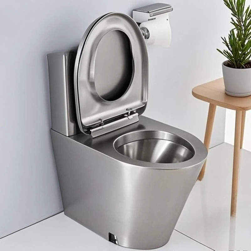 

Stainless steel toilet Public toilet with water tank Stainless steel toilet