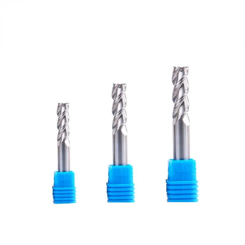 High Light Non-standard End Mills D1.1 - D6.5mm 55 Degree Milling Cutter Tool For Aluminum Processing