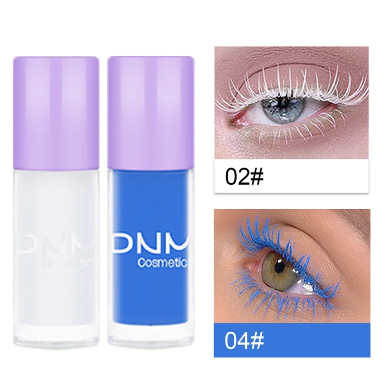 Heallor DNM Color Mascara Eyelashes Curling Extension Purple Blue White Mascara Non-smudge Fast Dry Long-lasting Holiday Party M