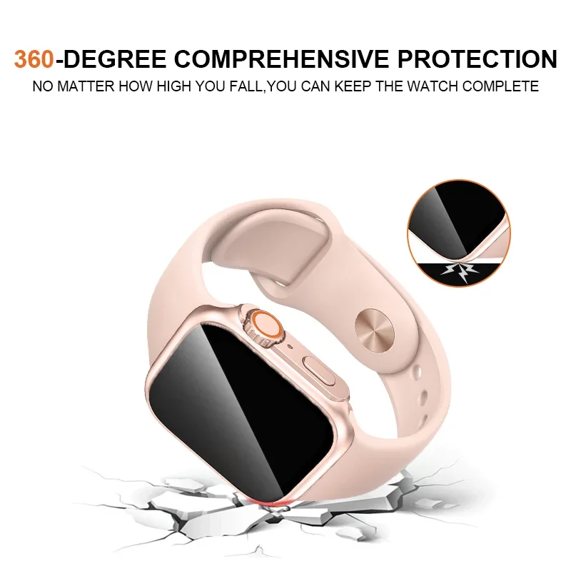 Защита экрана для Apple Watch Ultra 2 чехол 49 мм, противошпионское закаленное стекло, крышка для IWatch серии 10 9 8 SE 7 6 44 мм 42 мм 45 мм 46 мм